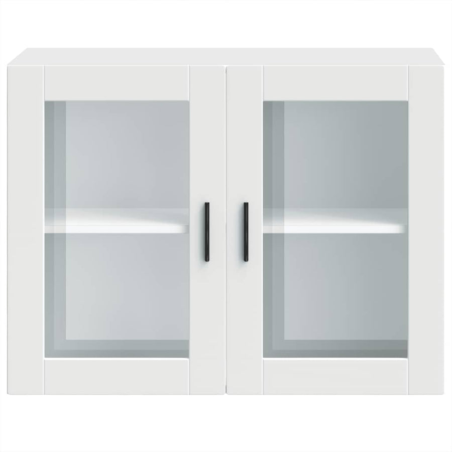 Kitchen Wall Cabinet with Glass Door "Porto" White