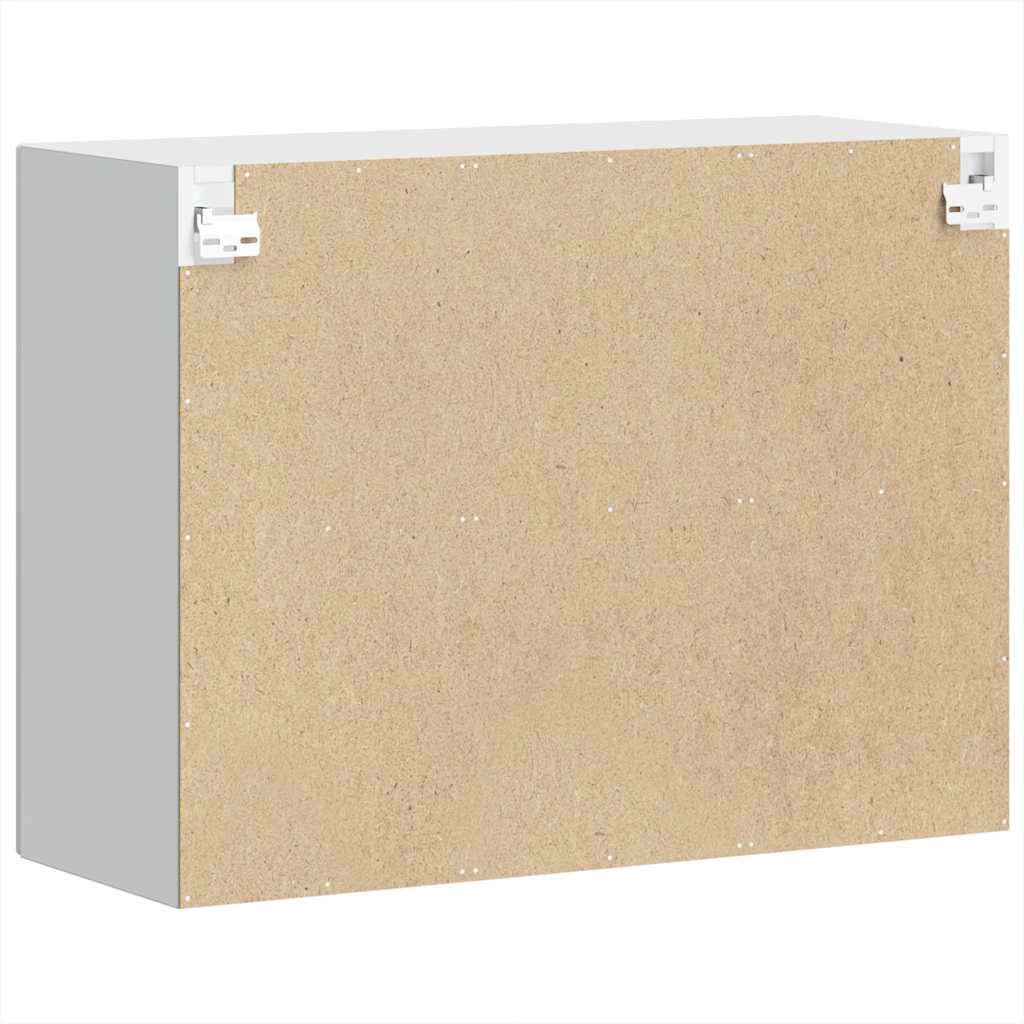 Kitchen Wall Cabinet with Glass Door "Porto" White