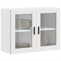 Kitchen Wall Cabinet with Glass Door "Porto" White