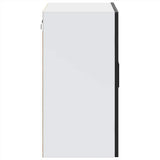 Kitchen Wall Cabinet with Glass Door "Porto" Black