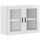 Kitchen Wall Cabinet with Glass Door "Porto" High Gloss White