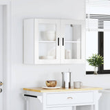 Kitchen Wall Cabinet with Glass Door "Porto" High Gloss White