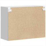 Kitchen Wall Cabinet with Glass Door "Porto" High Gloss White