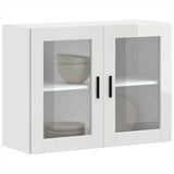 Kitchen Wall Cabinet with Glass Door "Porto" High Gloss White