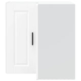 Kitchen Wall Corner Cabinet Porto White Engineered Wood - Top-Down View
