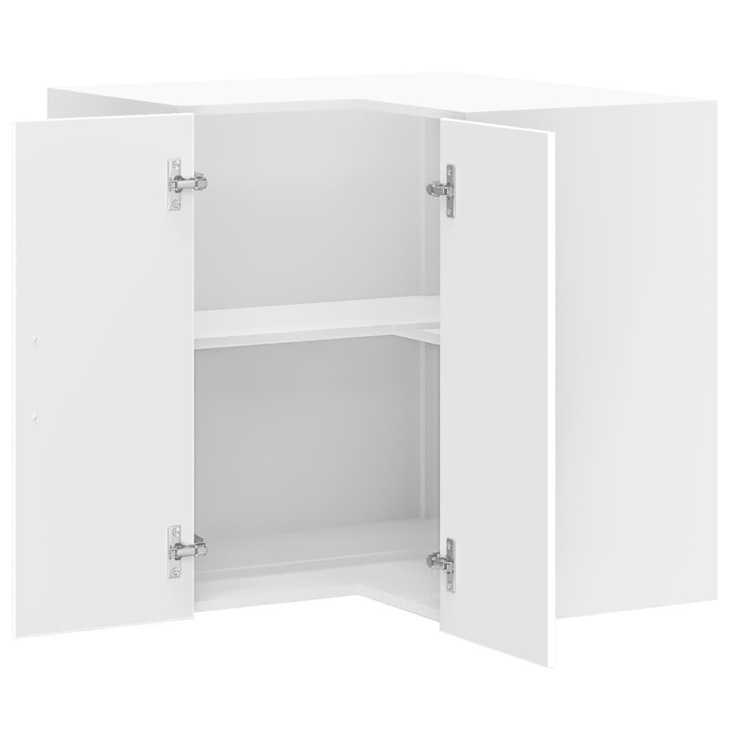 Kitchen Wall Corner Cabinet Porto White Engineered Wood