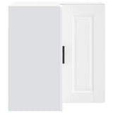 Kitchen Wall Corner Cabinet Porto White Engineered Wood - Rear View