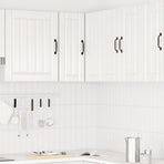 Kitchen Wall Corner Cabinet "Porto" High Gloss White