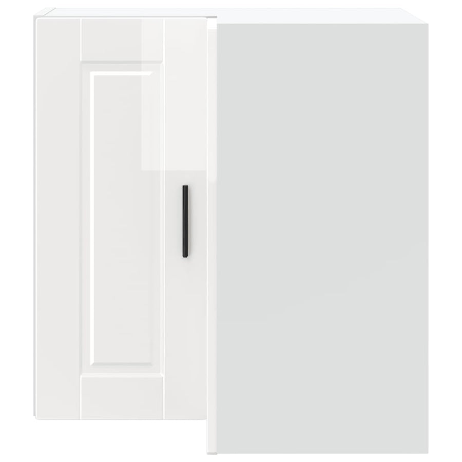 Kitchen Wall Corner Cabinet "Porto" High Gloss White