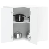 Kitchen Wall Corner Cabinet "Porto" High Gloss White Engineered Wood