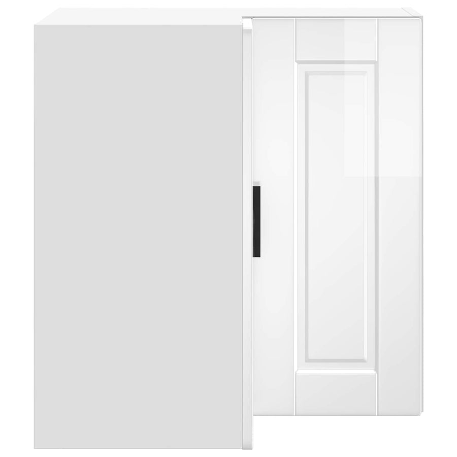Kitchen Wall Corner Cabinet "Porto" High Gloss White