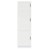 Kitchen Cupboard Porto White Engineered Wood - Side View