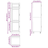 Kitchen Cupboard Porto White Engineered Wood