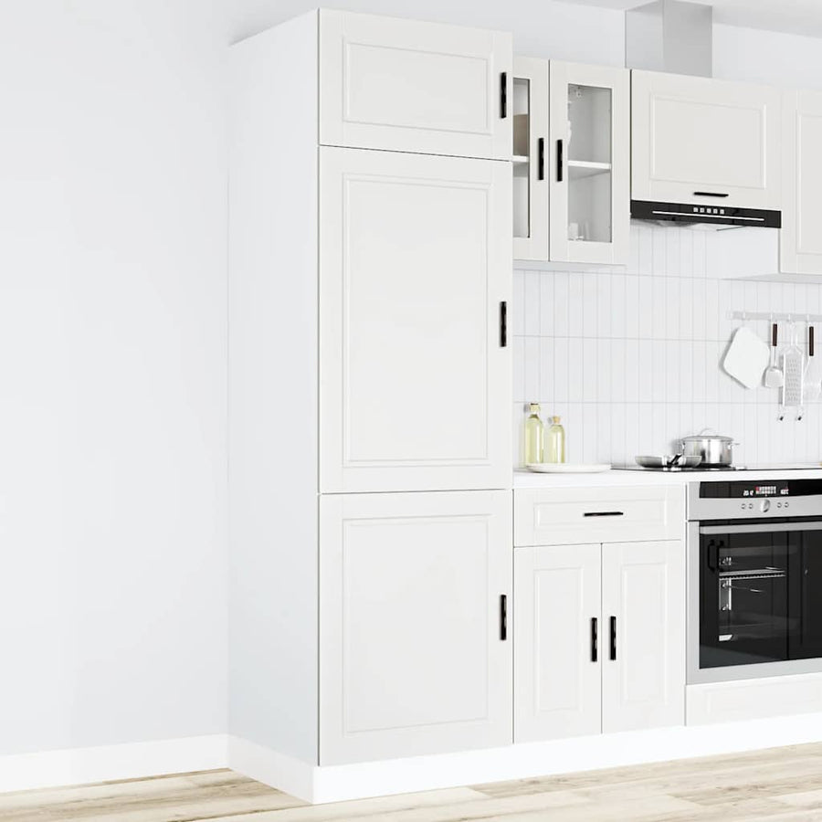 Kitchen Cupboard Porto White Engineered Wood
