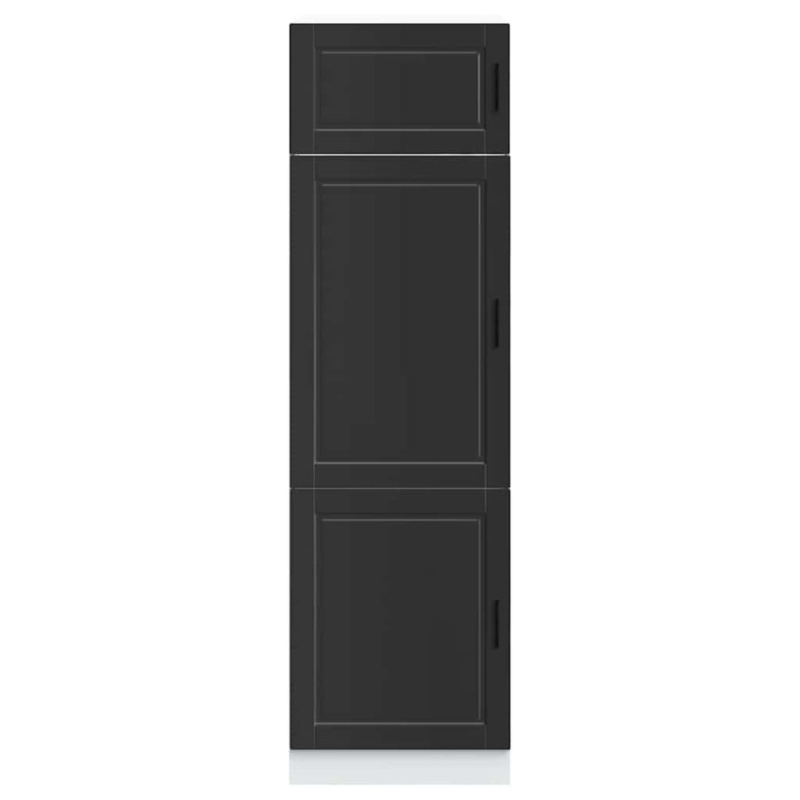 Kitchen Cupboard "Porto" Black Engineered Wood