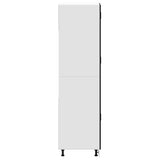 Kitchen Cupboard "Porto" Black Engineered Wood