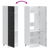 Kitchen Cupboard "Porto" Black Engineered Wood