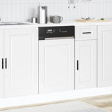Dishwasher Panel Porto White 45x1.5x67 cm Engineered Wood - Side View