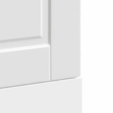 Dishwasher Panel Porto White 45x1.5x67 cm Engineered Wood - Close-Up Angle