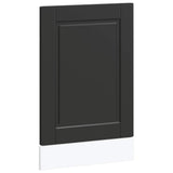 Dishwasher Panel Porto Black 45x1,5x57 cm Engineered Wood