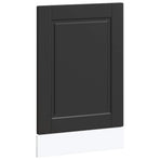 Dishwasher Panel Porto Black 45x1,5x57 cm Engineered Wood