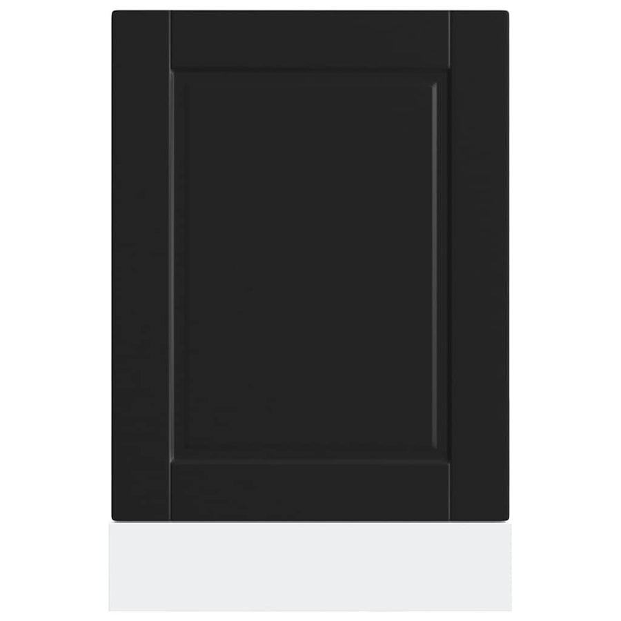 Dishwasher Panel Porto Black 45x1,5x57 cm Engineered Wood