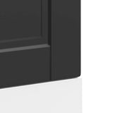 Dishwasher Panel Porto Black 45x1,5x57 cm Engineered Wood
