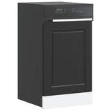 Dishwasher Panel Porto Black 45x1,5x57 cm Engineered Wood