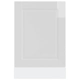 Dishwasher Panel Porto High Gloss White 45x1,5x57 cm Engineered Wood