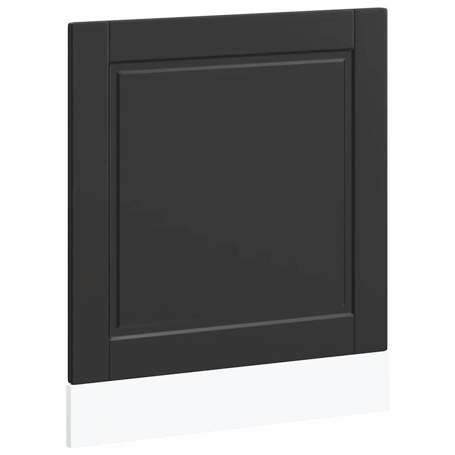 Dishwasher Panel Porto Black 60x1,5x57 cm Engineered Wood