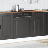 Dishwasher Panel Porto Black 60x1,5x57 cm Engineered Wood