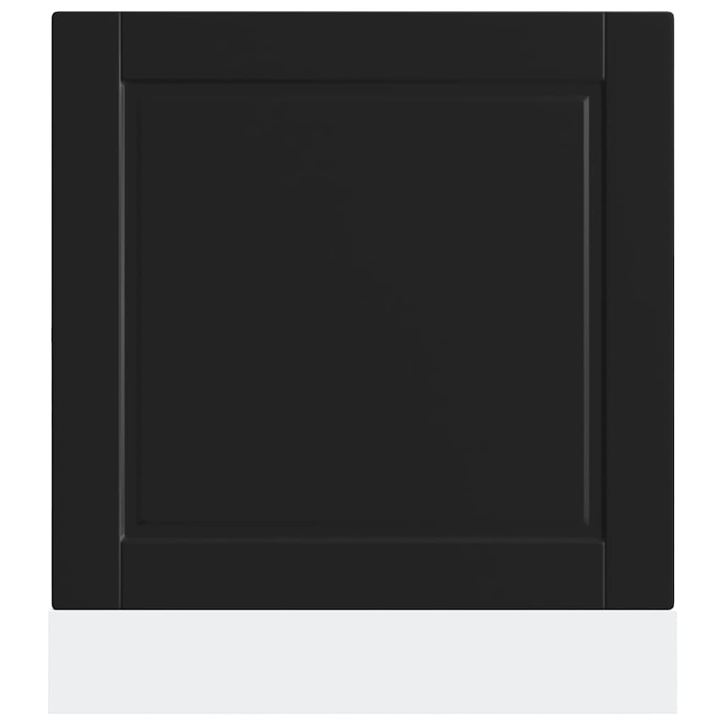 Dishwasher Panel Porto Black 60x1,5x57 cm Engineered Wood