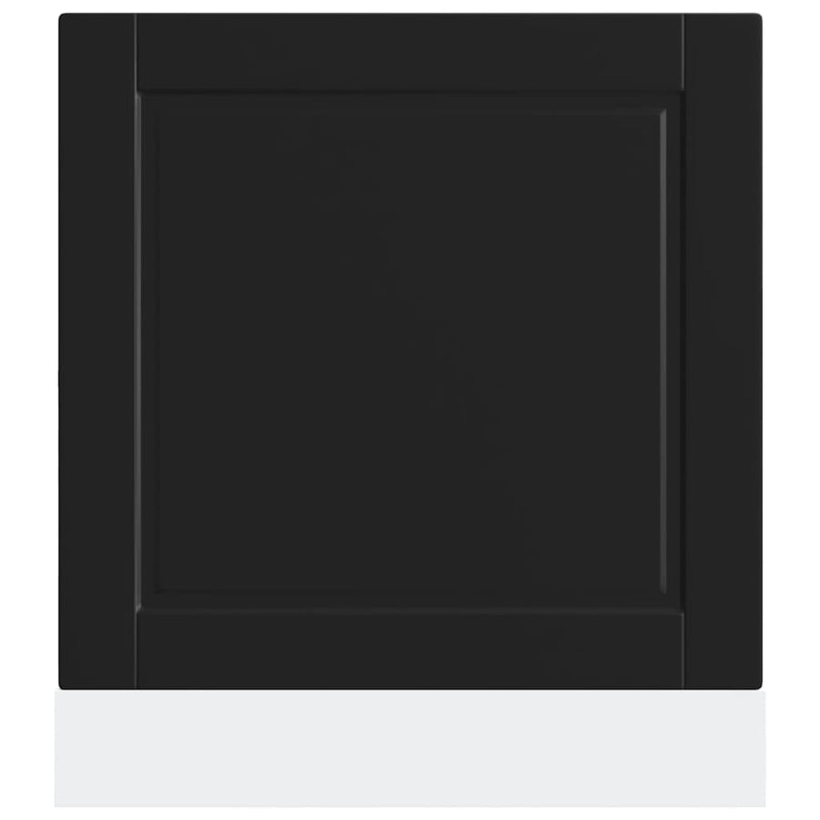 Dishwasher Panel Porto Black 60x1,5x57 cm Engineered Wood