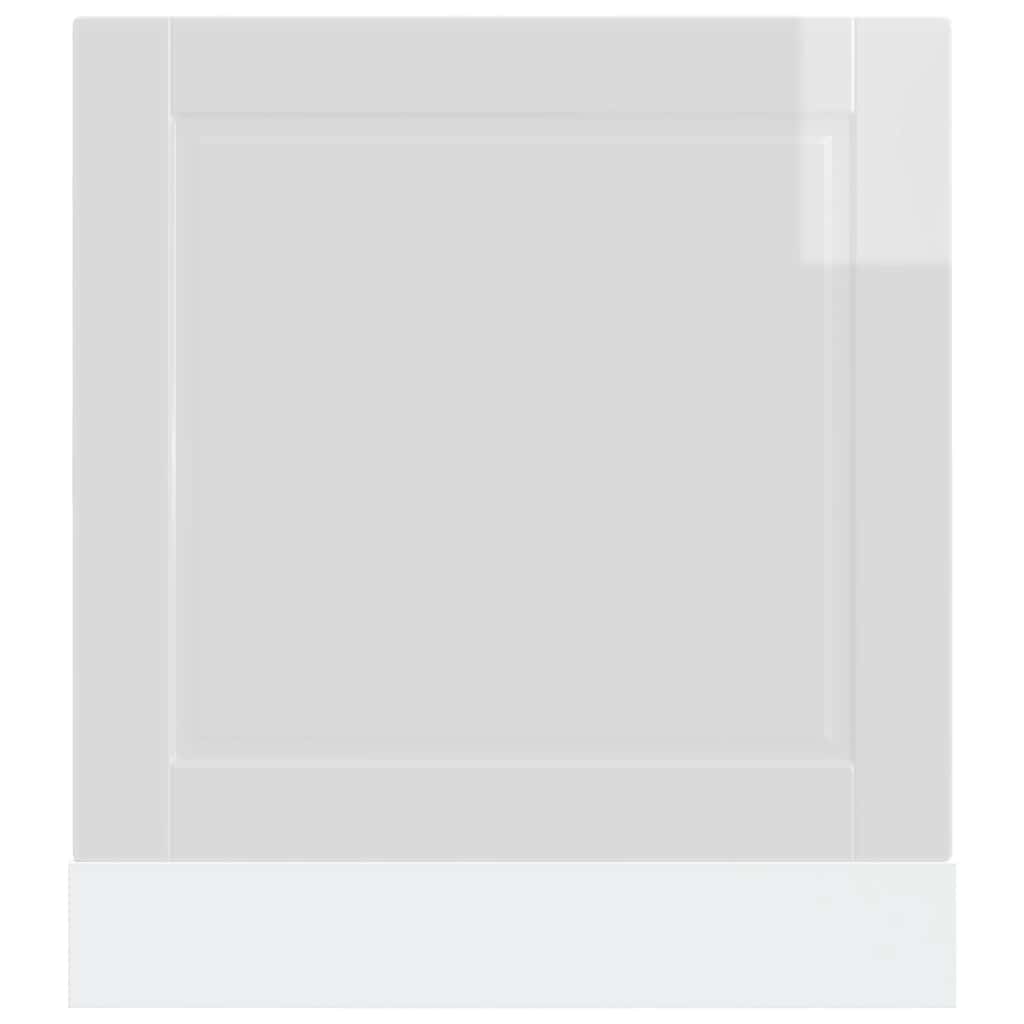 Dishwasher Panel Porto High Gloss White 60x1,5x57 cm Engineered Wood