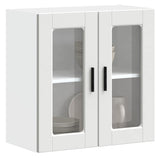 Kitchen Wall Cabinet with Glass Door "Porto" White