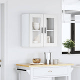 Kitchen Wall Cabinet with Glass Door "Porto" White