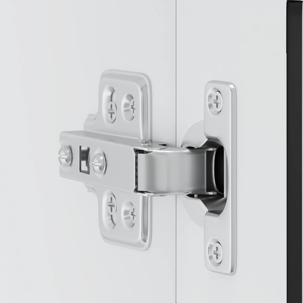 Kitchen Wall Cabinet with Glass Door "Porto" Black