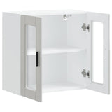 Kitchen Wall Cabinet with Glass Door "Porto" High Gloss White