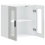 Kitchen Wall Cabinet with Glass Door "Porto" High Gloss White