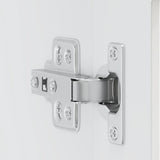 Kitchen Wall Cabinet with Glass Door "Porto" High Gloss White
