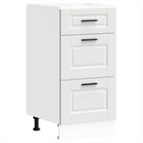 Kitchen Base Cabinet Porto White Engineered Wood - Front View