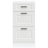 Kitchen Base Cabinet Porto White Engineered Wood