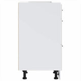 Kitchen Base Cabinet "Porto" High Gloss White Engineered Wood