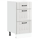 Kitchen Base Cabinet "Lucca" High Gloss White Engineered Wood
