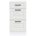 Kitchen Base Cabinet Kalmar White Engineered Wood