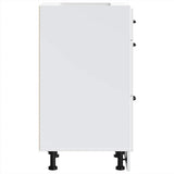 Kitchen Base Cabinet Kalmar White Engineered Wood - 45-Degree Angle