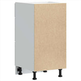 Kitchen Base Cabinet Kalmar White Engineered Wood - Rear View