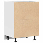 Kitchen Base Cabinet "Lyon" White Engineered Wood