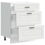 Kitchen Base Cabinet Porto White Engineered Wood