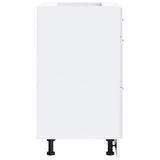 Kitchen Base Cabinet "Porto" High Gloss White Engineered Wood